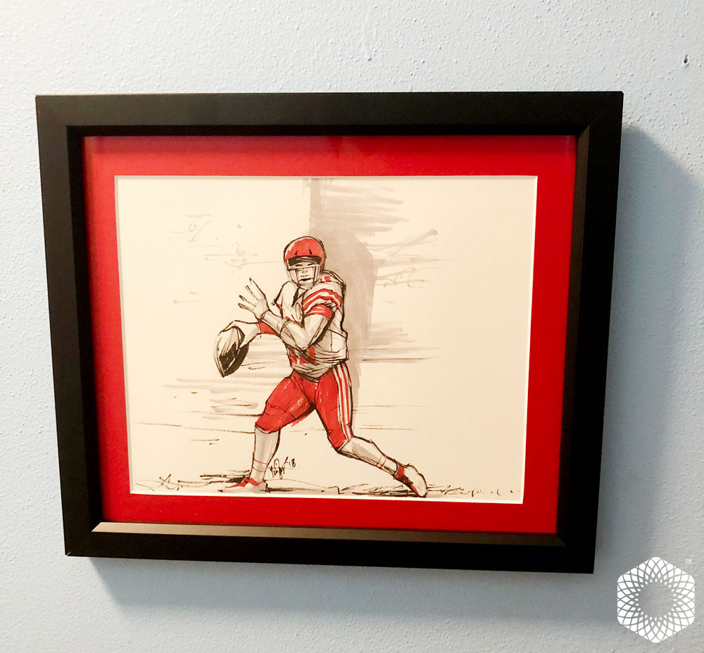 1 of 1 Framed: 20 Minute Marker Sketch - Pat