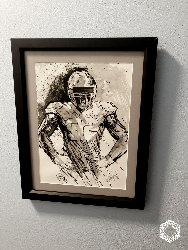 1 of 1 Framed: 20 Minute Ink + Brush Sketch - Tanoh