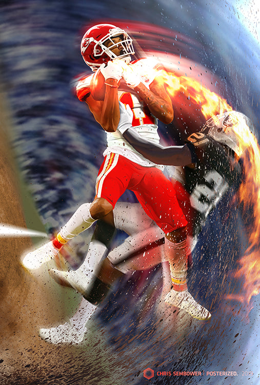 Signed by Demarcus Robinson - "Hot Hand" 13x19" Print