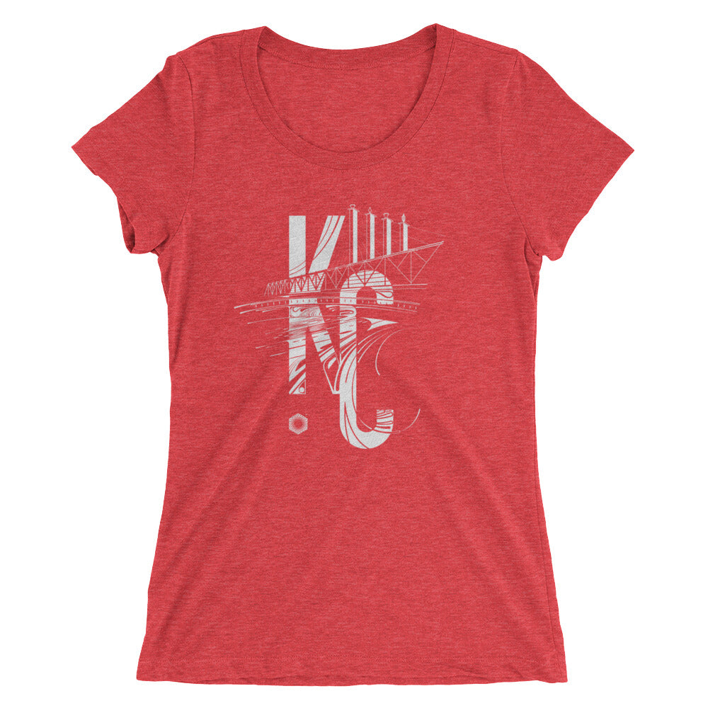 KC Bartle: Ladies' Triblend short sleeve t-shirt