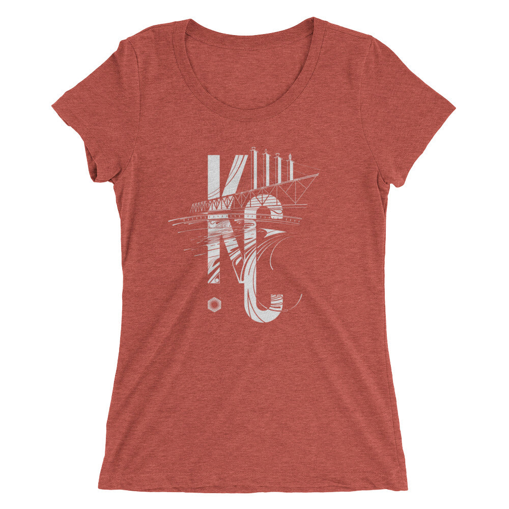KC Bartle: Ladies' Triblend short sleeve t-shirt