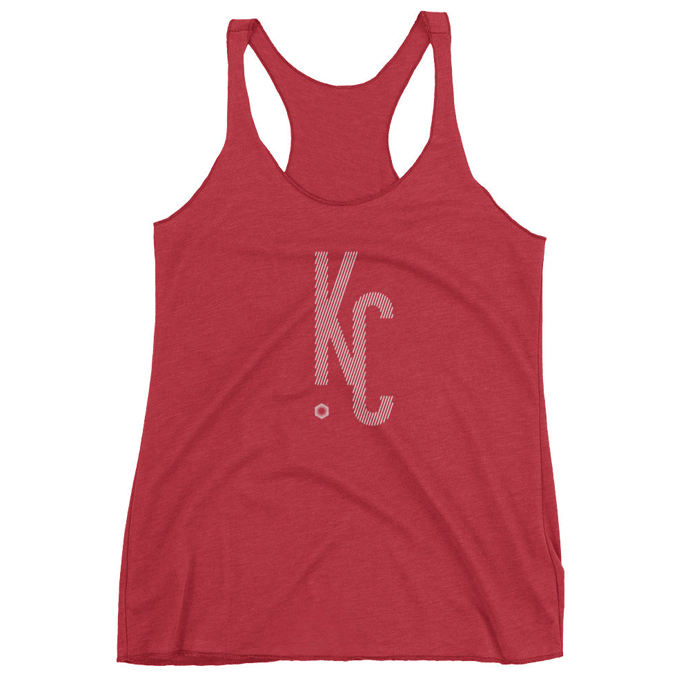 KC Ligature One: Women's Triblend Racerback Tank