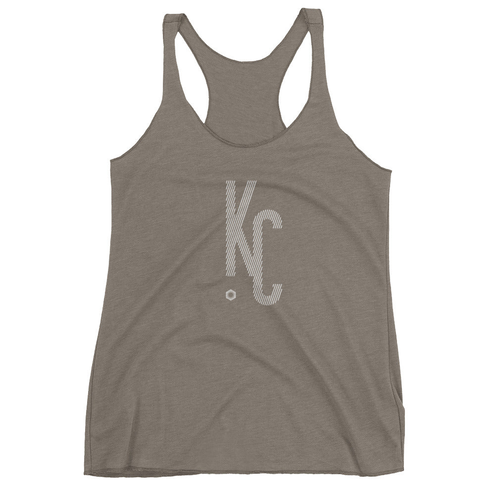 KC Ligature One: Women's Triblend Racerback Tank