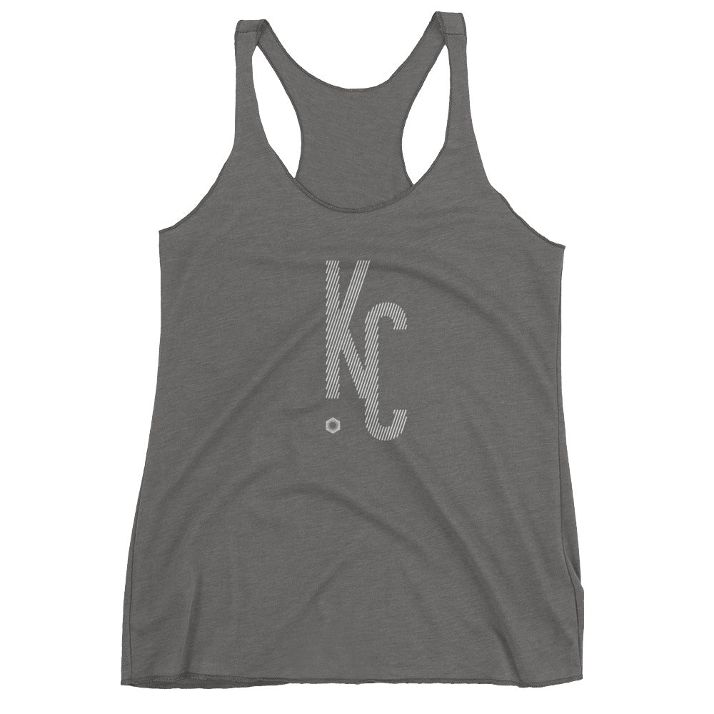 KC Ligature One: Women's Triblend Racerback Tank