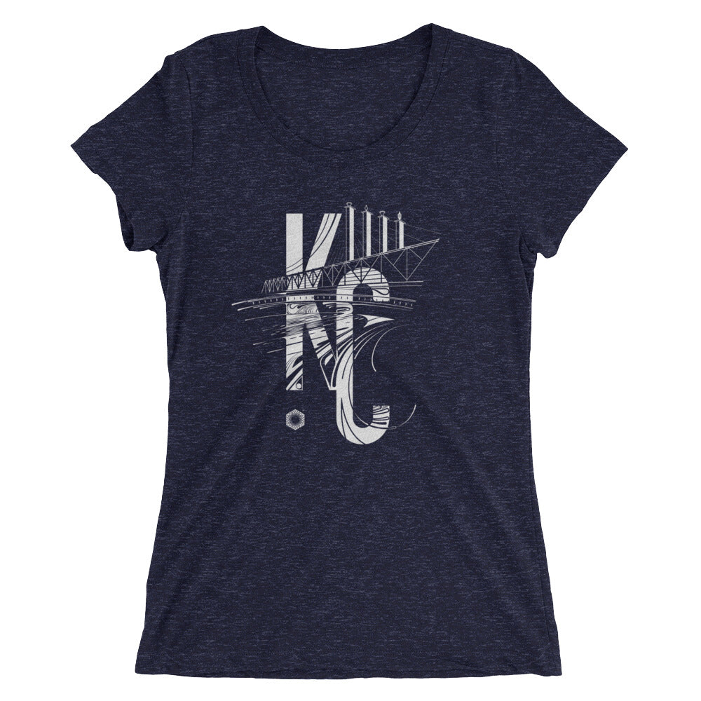 KC Bartle: Ladies' Triblend short sleeve t-shirt