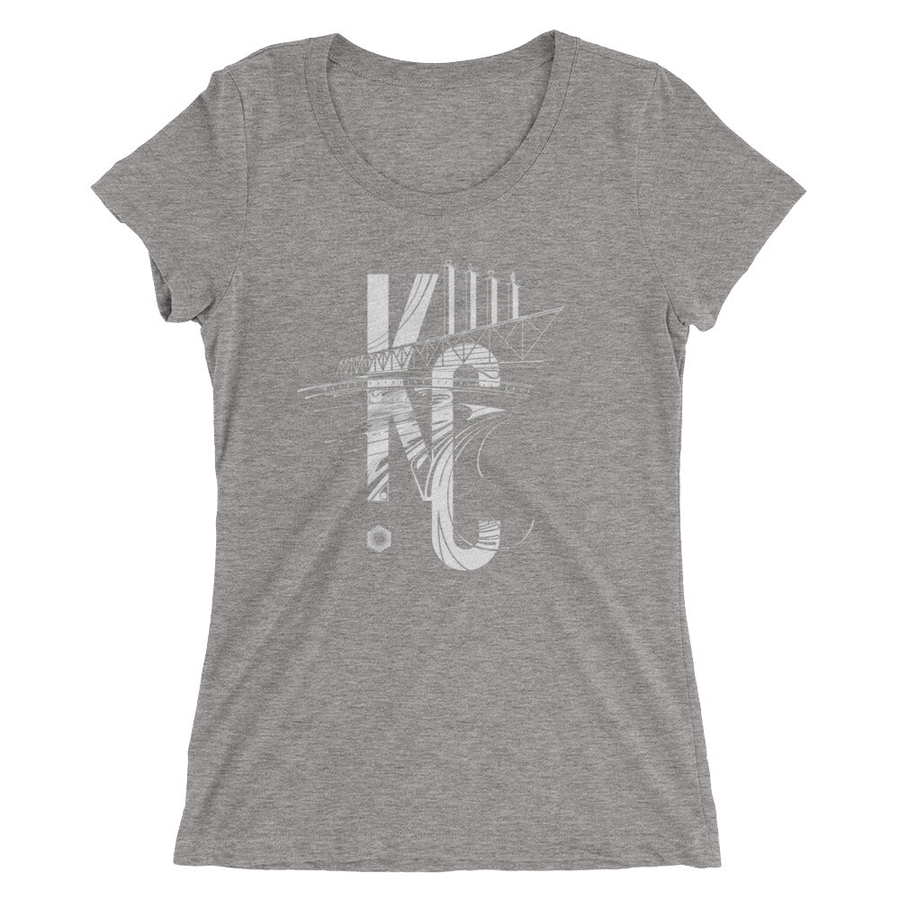 KC Bartle: Ladies' Triblend short sleeve t-shirt