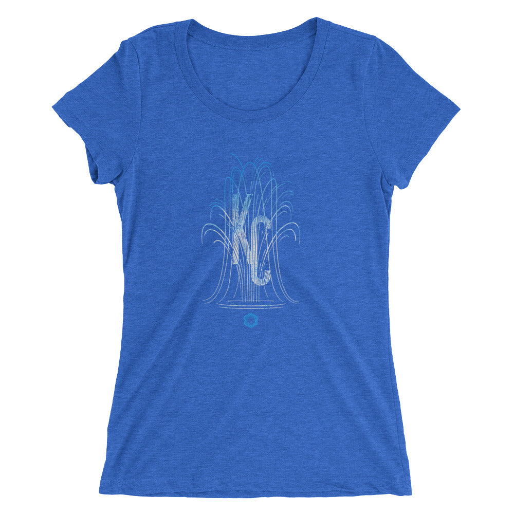 KC Fountain: Ladies' Triblend short sleeve t-shirt