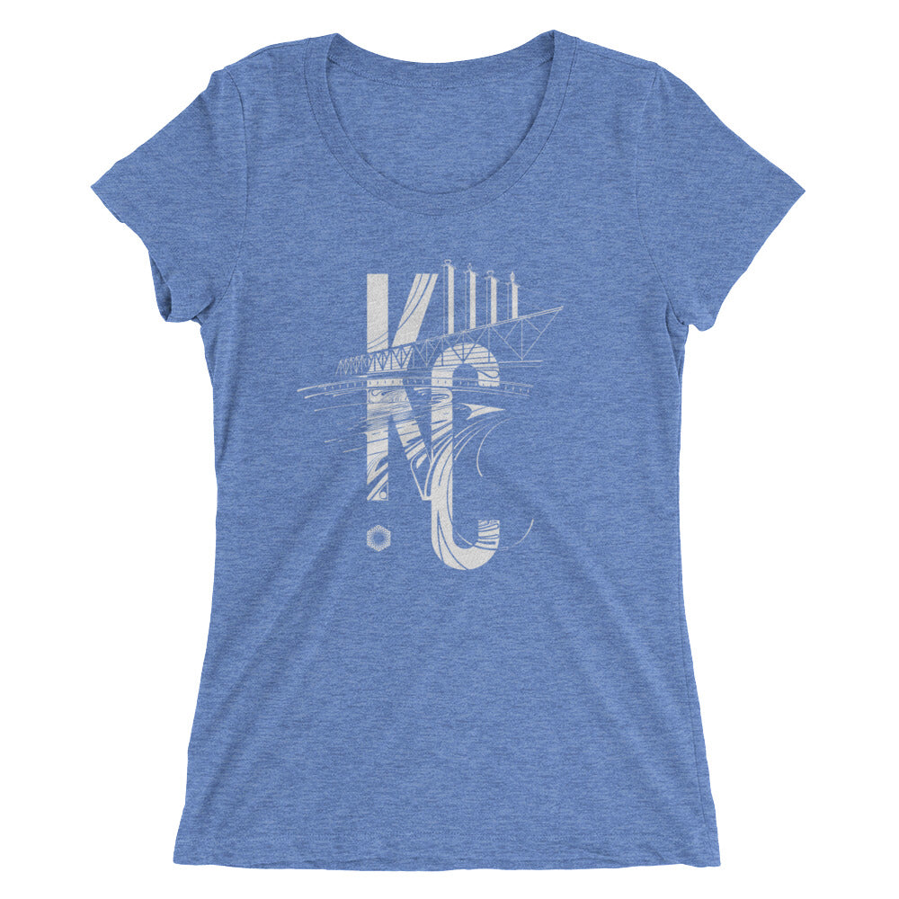 KC Bartle: Ladies' Triblend short sleeve t-shirt