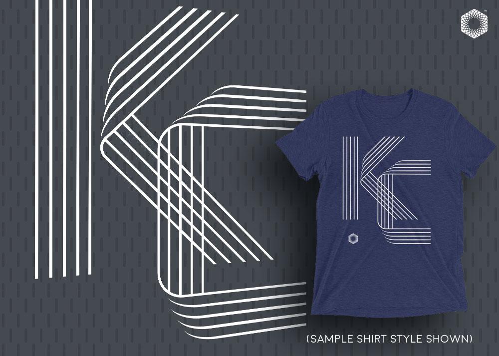 KC Five Line: Mens Triblend Short sleeve t-shirt