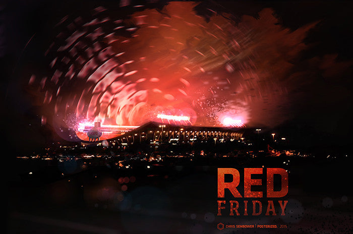 Red Friday: Posterized 13x19" Paper Print