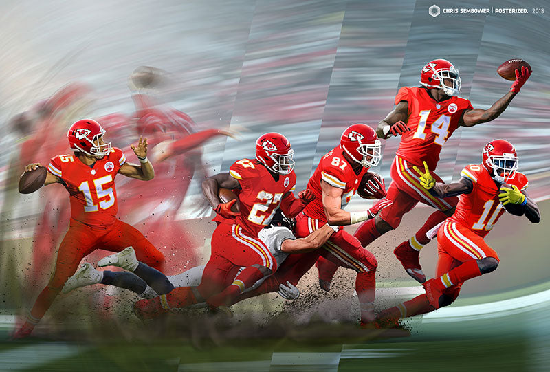 Signed By Tyreek Hill: Afterburner – POSTERIZED by Chris Sembower