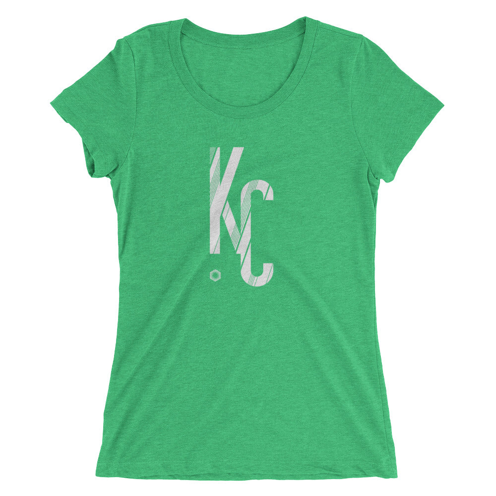 KC Sans: Ladies' Triblend short sleeve t-shirt