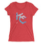 KC Gothic (Paint Roll): Ladies' Triblend short sleeve t-shirt