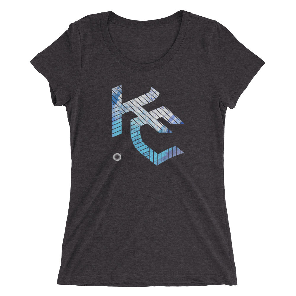 KC Gothic (Paint Roll): Ladies' Triblend short sleeve t-shirt