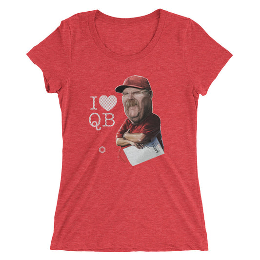 I Heart QB: Limited Edition Ladies Tri-Blend Short Sleeve T-shirt
