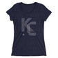 KC Five Line: Ladies' Triblend short sleeve t-shirt