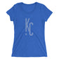 KC Ligature One: Ladies' Triblend short sleeve t-shirt